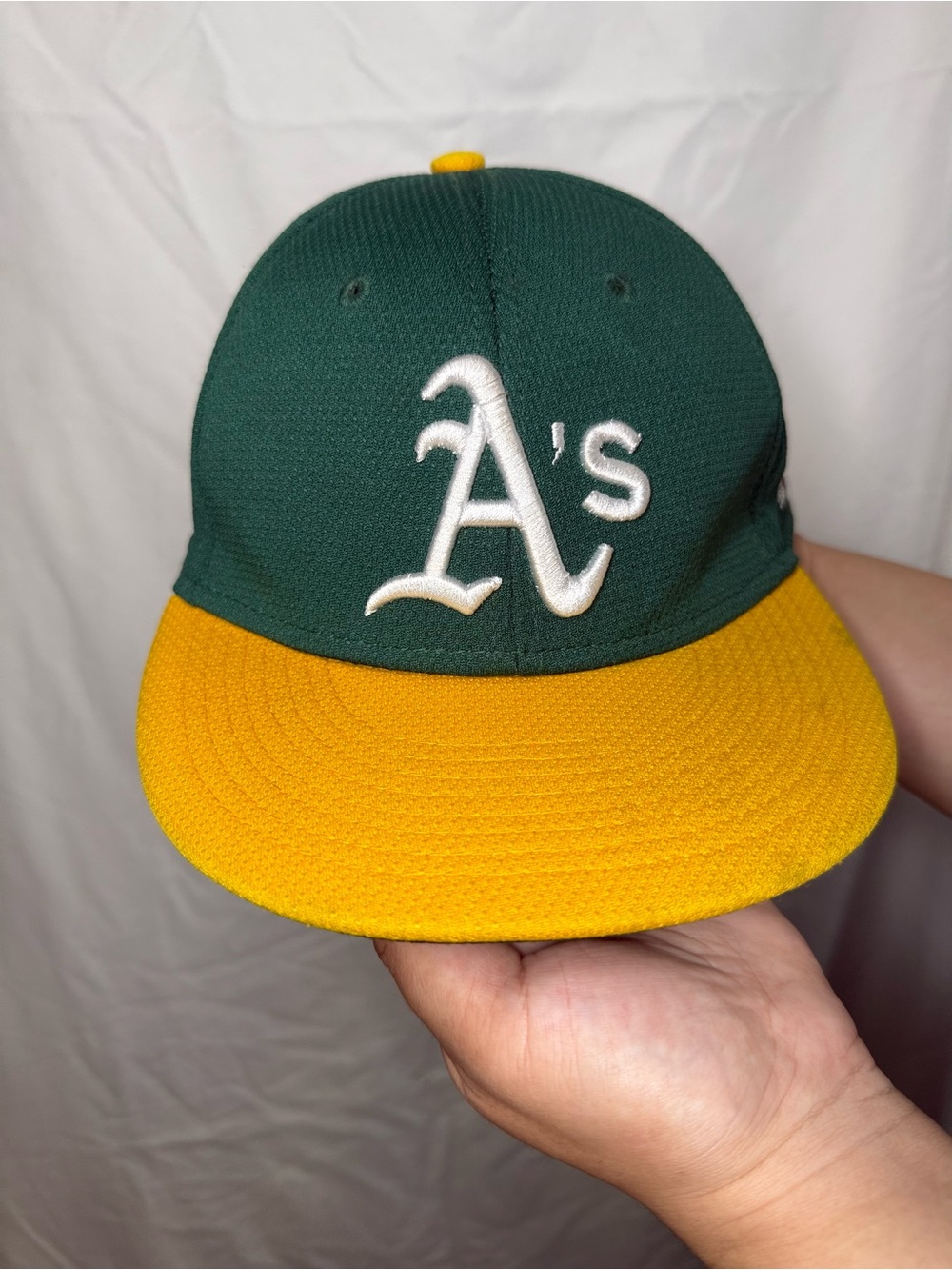 Oakland A's Green and Yellow Baseball Cap